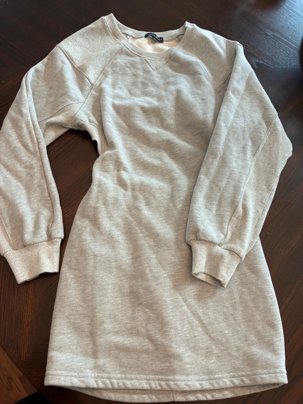 JLUXLABEL Gray Mini Sweater Dress